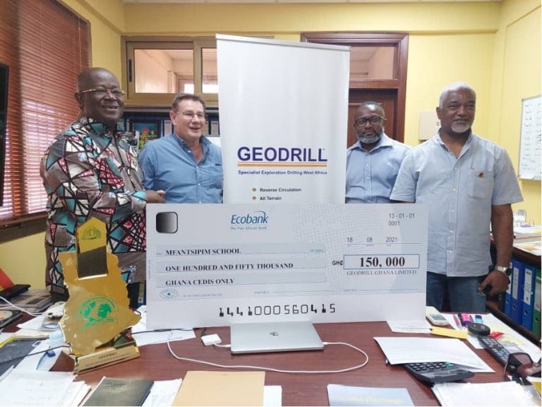 Geodrill donates to Mfantsipim School Kwabotwe Centre for Sports Excellence Project