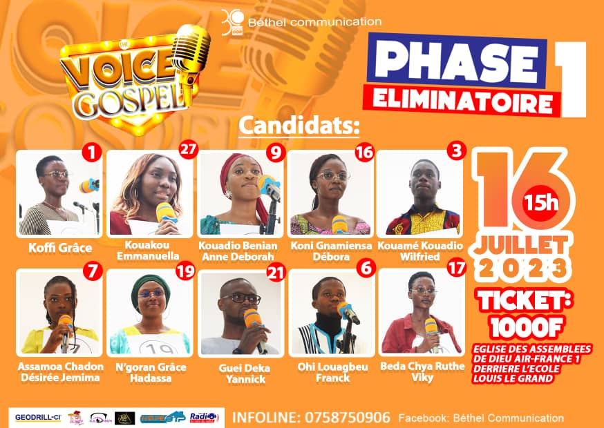 Geodrill CI sponsored the voice church competition in CI – Bouake
