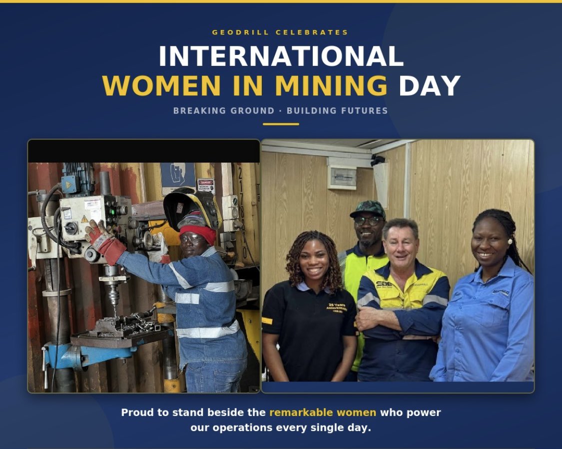 International Women in Mining Day image from Geodrill X feed